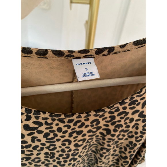Old Navy Tank Midi Dress Cheetah Leopard Animal Print Spring Summer Y2K Boho S - Picture 4 of 4
